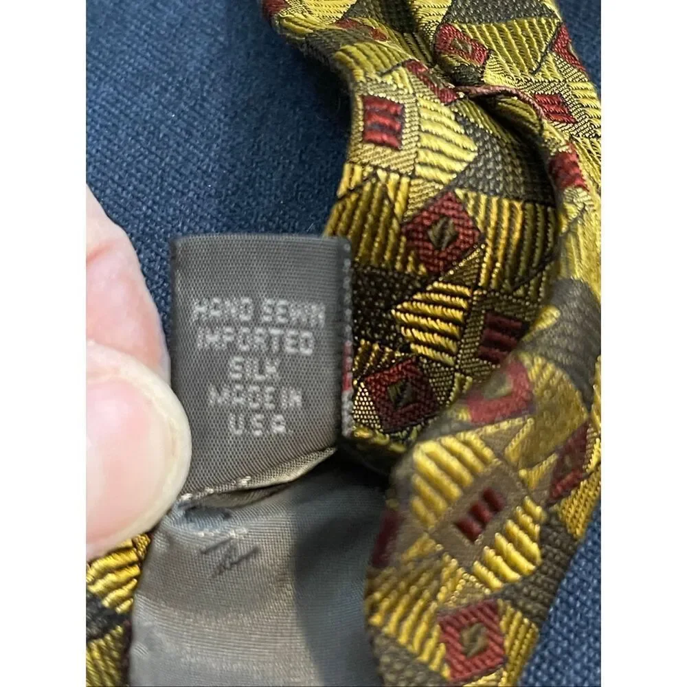 Vintage Robert Talbott Nordstrom Men’s Geometric Style Silk Tie